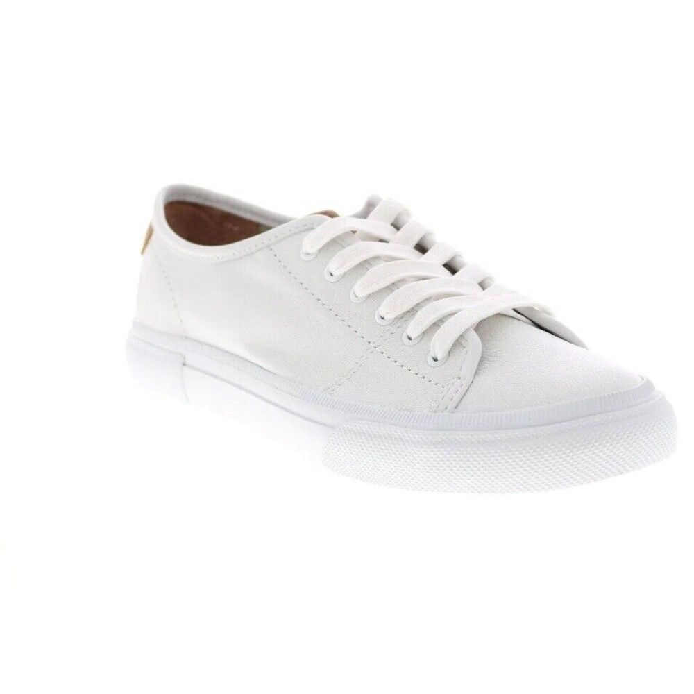 FRYE Women's Gia White Low Top Lace Leather Sneakers Size 9.5 M‎